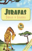 Jirafas - Dibuja Y Colorea