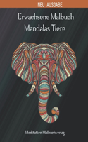 Erwachsene Malbuch Mandalas Tiere