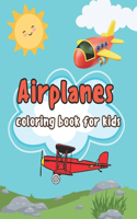 Airplanes: coloring book for kids