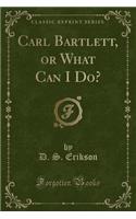Carl Bartlett, or What Can I Do? (Classic Reprint)