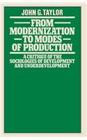 From Modernization to Modes of Production