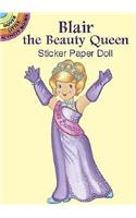Blair the Beauty Queen Sticker Paper Doll