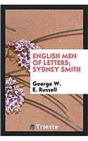 English Men of Letters; Sydney Smith