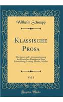 Klassische Prosa, Vol. 1
