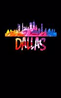 Dallas: Dallas Skyline Vintage Paint Journal (Texas Cowboys Gifts for Girls)