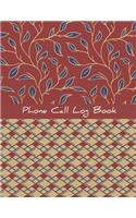 Phone Call Log Book