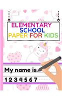 Elementary School Paper for Kids