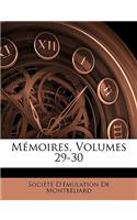 Mémoires, Volumes 29-30