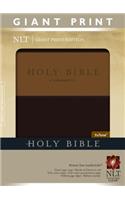 Giant Print Bible-NLT: New Living Translation,  Leather Like Brown/Tan, Giant Print, Thumb Indexed