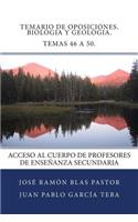 Temario de Oposiciones. Biologia y Geologia. Temas 46 a 50.