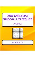 200 Medium Sudoku Puzzles Volume 3