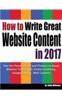How to Write Great Website Content in 2017