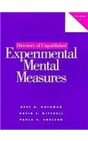 Directory of Unpublished Experimental Mental Measures Vol 7