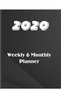 2020 Weekly & Monthly Planner