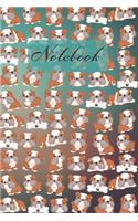 Notebook: Mini Bulldog Puppy - Dogs Diary / Notes / Track / Log / Journal, Book Gifts For Women Men Kids Teens Girls Boys 6x9" 120 Pages