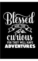 Blessed are The Curious For The Will Have Adventures: A Challenge to Journal, Pray, Reflect, and Connect with God, Prayer Journal for Women, Men, Kids