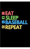 Eat Sleep Baseball Repeat