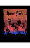 Venice Beach: California Christmas Journal Notebook Shopping Organizer Holiday Food Meal Party Planner Budget Expense Tracker. Tropical Palm Tree Soft Cover 7.5 x