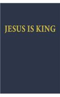 Jesus is King Notebook in Navy