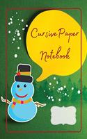 Cursive Paper Notebook