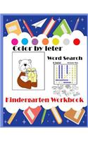 Kindergarten Workbook Color by Letter word search