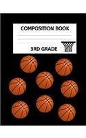 3rd Grade Composition Book: Basketball Player