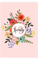 2019 Weekly Planner Pink Floral Design 134 Pages: (Notebook, Diary, Blank Book)