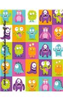 2018 Fantastic Rainbow Monsters 18 Month Academic Year Monthly Planner: July 2017 To December 2018 8.5x11 Organizer with Motivational Quotes