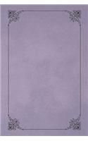 Thistle Purple 101 - Blank Notebook with Fleur de Lis Corners: Soft Cover, 6 x 9 Journal, 101 Pages