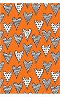 Journal Notebook Abstract Hearts Pattern 6: 110 Page Lined and Numbered Journal With Index Pages In Portable 6 x 9 Size, Perfect For Writing, Taking Notes, List Making, Journaling and Doodling(43 My Favorite Lined Journal 2)