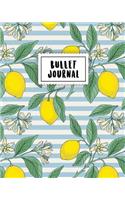 Bullet Journal: Vintage Lemon - 150 Dot Grid Pages (Size 8x10 Inches) - With Bullet Journal Sample Ideas