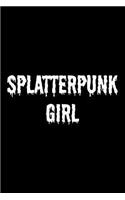 Splatterpunk Girl: Blank Lined Journal
