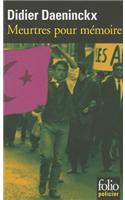 Meutres Pour Memoire