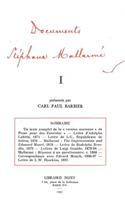 Documents Stephane Mallarme I
