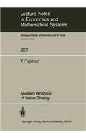 Modern Analysis of Value Theory