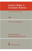On the Shape of Mathematical Arguments