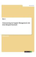 Outsourcing im Supply Management mit dem Beispiel Karstadt