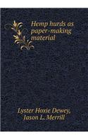 Hemp Hurds as Paper-Making Material