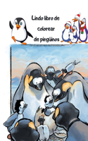 Lindo libro de colorear de pingüinos