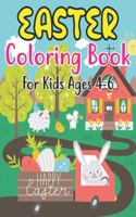 Easter Coloring Book For Kids Ages 4-6