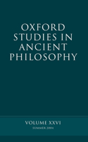 Oxford Studies in Ancient Philosophy