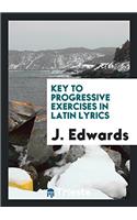 Key to progressive exercises in Latin lyrics