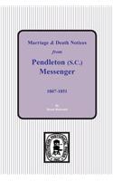 Marriage & Death Notices from Pendleton Messenger, 1807-1851