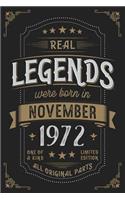 Real Legends were born in November 1972