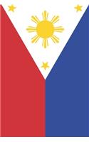 Philippines Travel Journal - Philippines Flag Notebook - Filipino Flag Book: Unruled Blank Journey Diary, 110 page, Lined, 6x9 (15.2 x 22.9 cm)