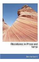 Miscellanies in Prose and Verse