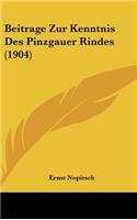 Beitrage Zur Kenntnis Des Pinzgauer Rindes (1904)