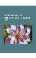 The Relation of Temperature to Insect Life