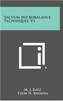 Vacuum Microbalance Techniques, V1