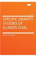 Specific Gravity Studies of Illinois Coal